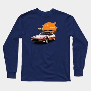 Sunset  Retro Super Classic Car Vintage Long Sleeve T-Shirt